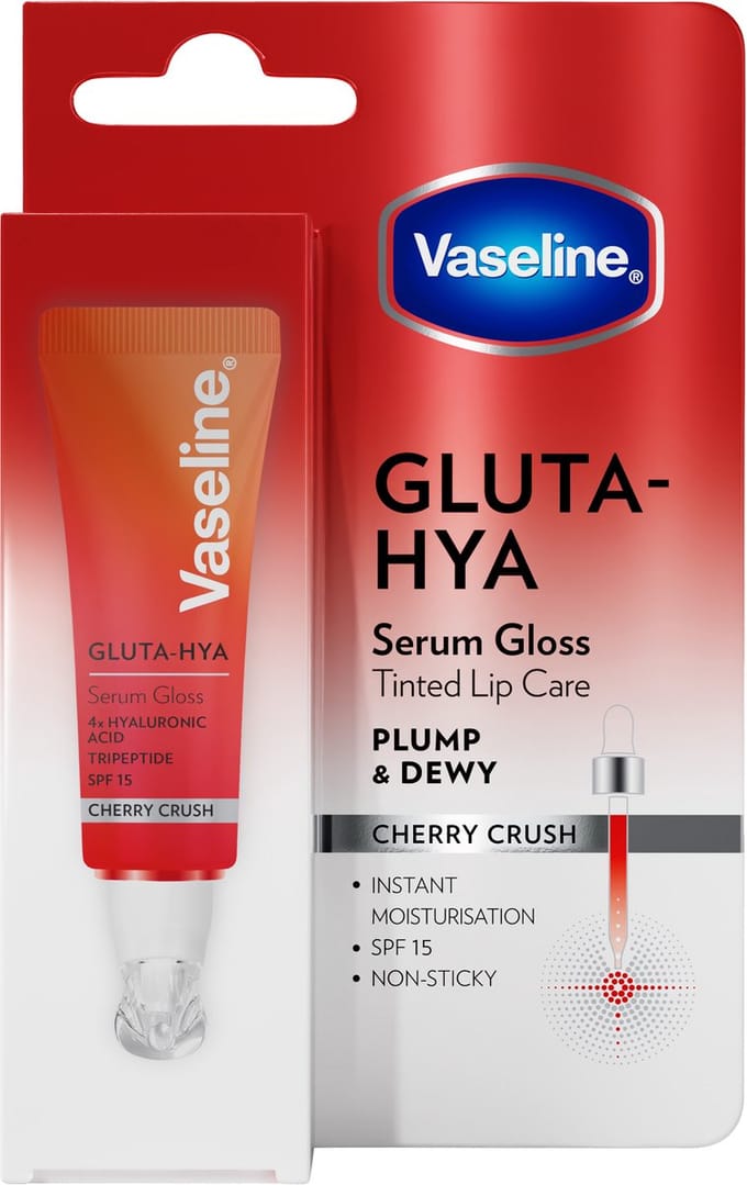 Vaseline - Gluta Hya Lip Serum Gloss Cherry Crush 10ml