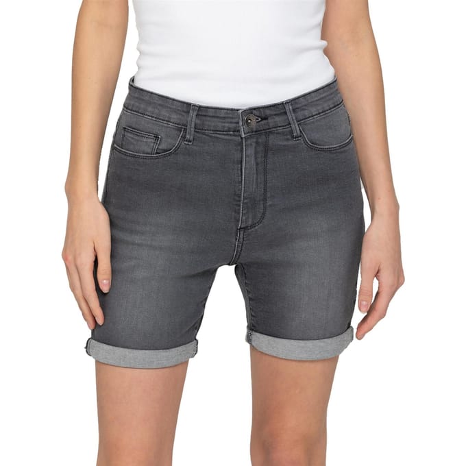 Enzo | Dames Skinny Denim Shorts