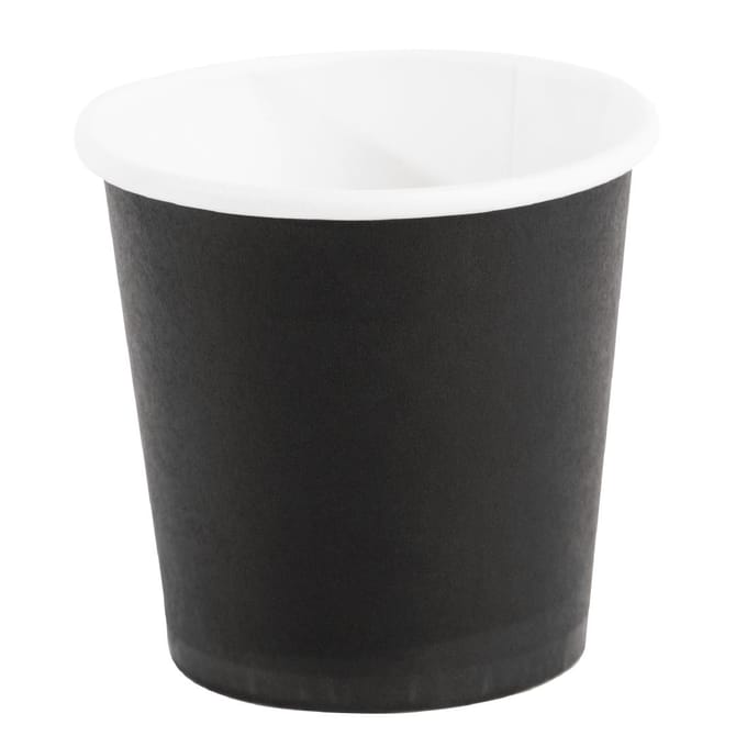 Fiesta recyclebare espressobekers enkelwandig zwart (1000 stuks)