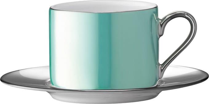 L.S.A. - Palazzo Theekop en Schotel 250 ml - Groen