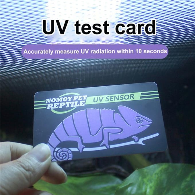 10 Seconden Detectie van Kruipend Huisdier Uvb Uv Testkaart Uv Levensdetectie Testkaart gray