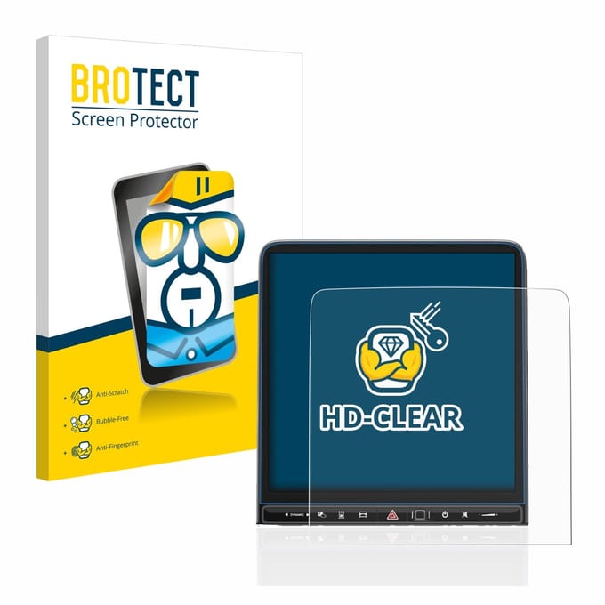 BROTECT - Screenprotector voor Mercedes-Benz EQS 2022-2023 - Folie Beschermfolie transparant