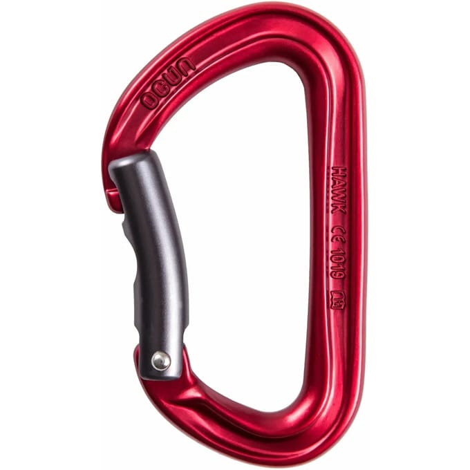 Ocun Hawk Bent Karabijnhaak Rood