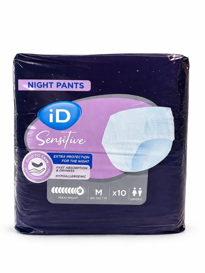 iD Sensitive Pants Maxi Night Medium - 1 pak van 10 stuks