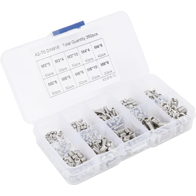 350 stuks Holle Einde Aanspanningsset 304 Roestvrijstalen Hardware Accessoires M3M8