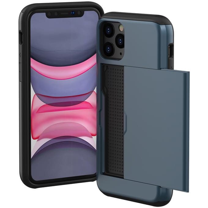 imoshion Hoesje met Pasjeshouder - Geschikt voor Apple iPhone 11 Pro - Donkerblauw