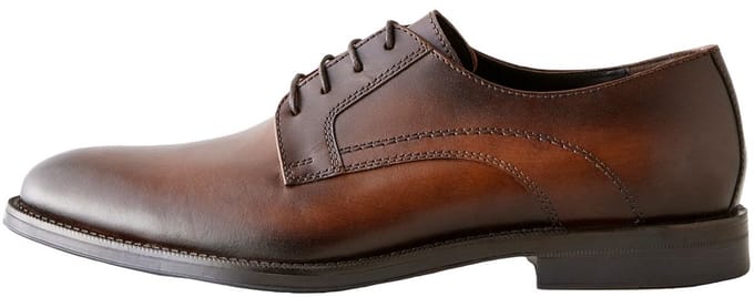 Next - Heren - Leren Derby schoenen - Bruin