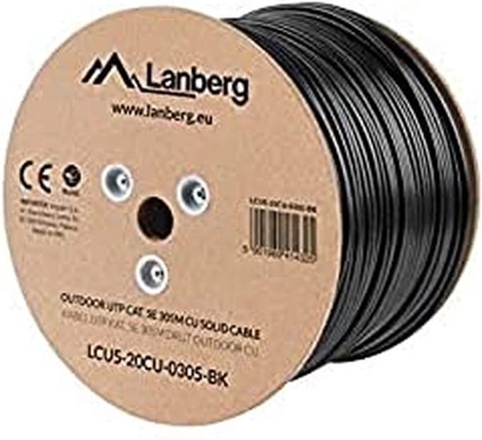 Lanberg LCU5-21CU-0305-BK netwerkkabel Zwart 305 m Cat5e U/UTP (UTP)