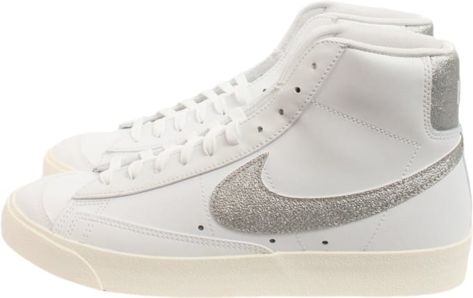 Nike Blazer Mid '77 ESS Damesschoenen, 44, Wit/Sail/Summit White/Metallic Silver
