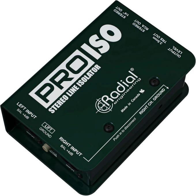 Passieve Audio Lijn Isolator met Groundlift voor Signaalfiltering
