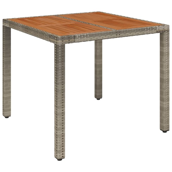 vidaXL - 3-delige - Tuinset - met - kussens - poly - rattan - grijs
