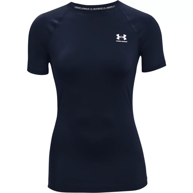 Under Armour Hg Authentics Comp T-shirt Met Korte Mouwen Blauw S Vrouw