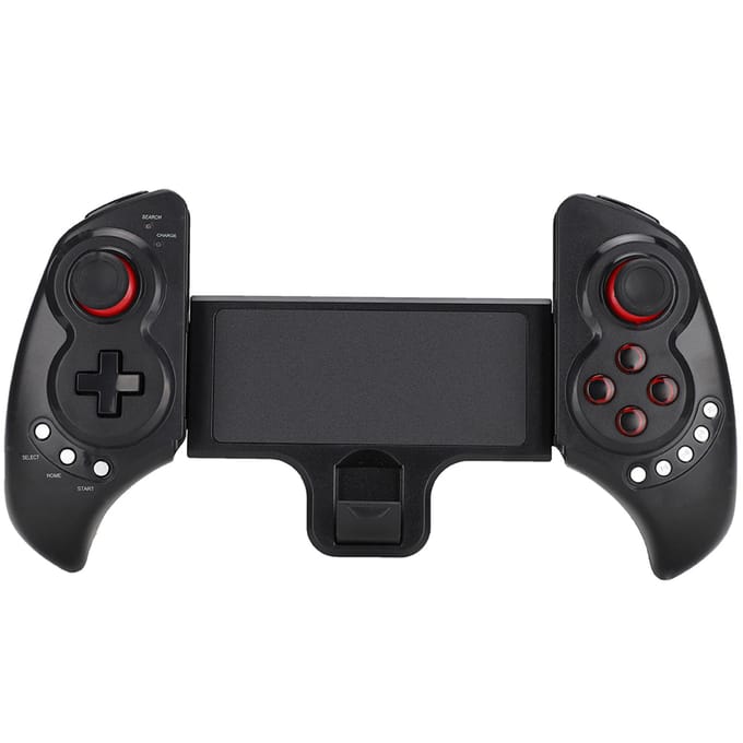Manette de jeu sans fil Bluetooth flexible ABS pour téléphone portable, tablette, ordinateur black