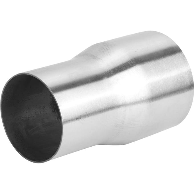 Universele RVS Uitlaatpijp Connector Buis Adapter Reducer Gemodificeerd Onderdeel51MM   63MM 63-76MM white