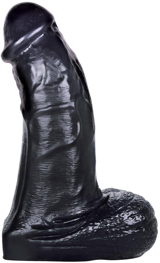 NMC 8.5 inch PVC Giant dildo - Zwart - 21.6 cm
