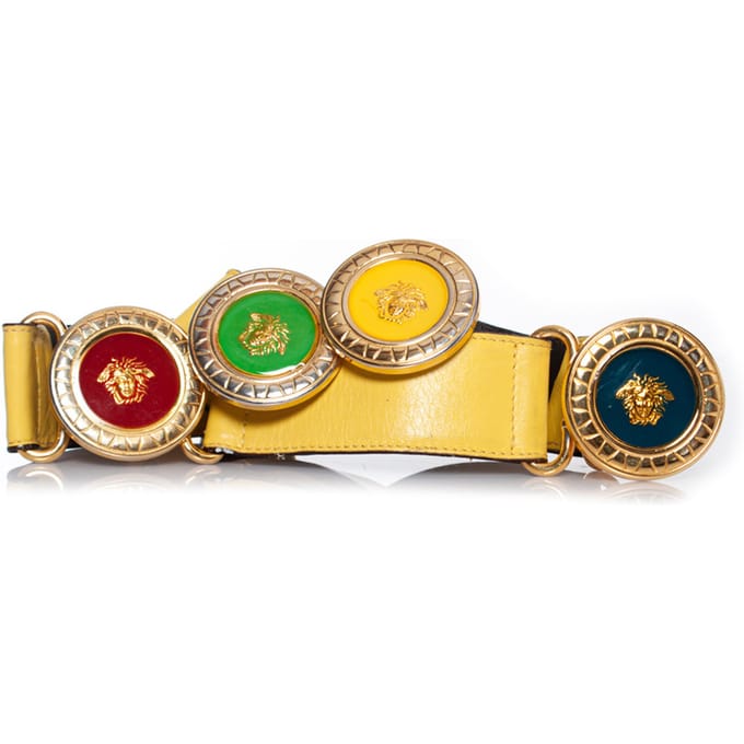 Gianni Versace Medusa leren tailleriem