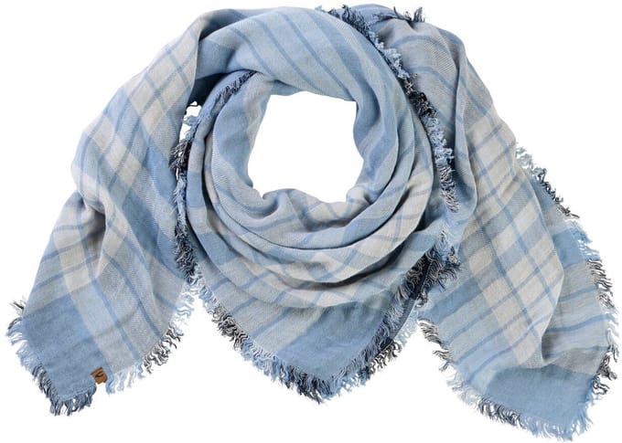camel active Sjaal van een katoenmix - Maat - Lichtblauwwomenswear-OS