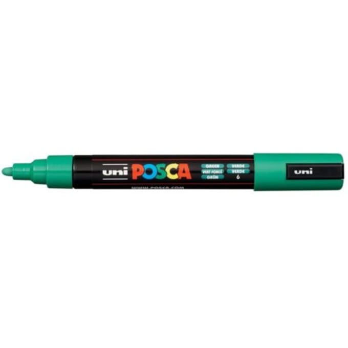 Posca marker met conische punt schrijfdikte medium donkergroen