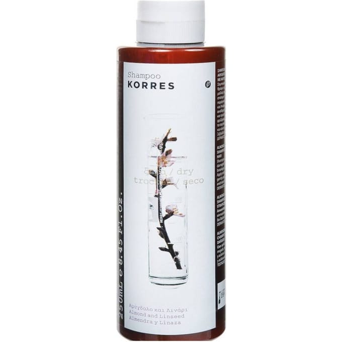 Korres Amandel & Lijnzaad - Droog beschadigd haar Shampoo Herstelshampoo Dames 250 ml