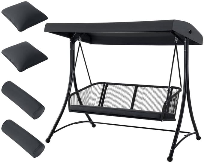 CRLYN® Schommelbank 3 Persoons - Loungeset Tuinmeubels
