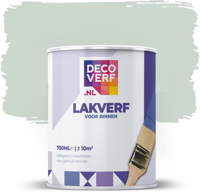 Decoverf lakverf witte saliegroen, 750ml
