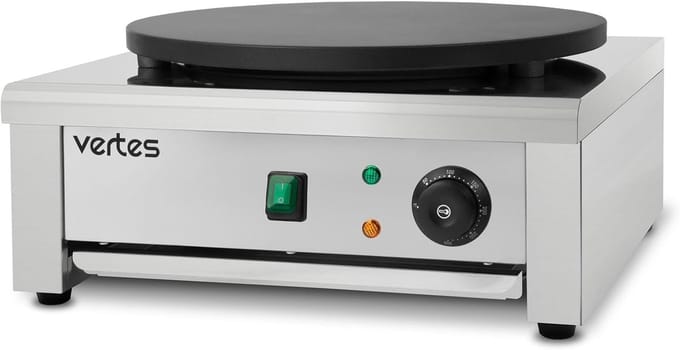 Professionele Crêpemaker Elektrisch RVS 40 cm - Horeca Pannenkoekenmachine 3000W
