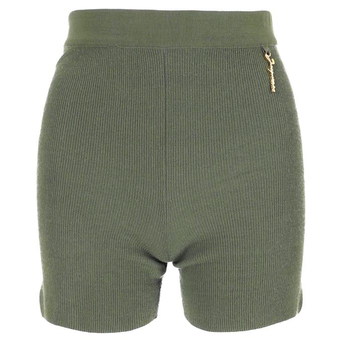 Jacquemus Le Short Pralu gebreide shorts in groene viscose
