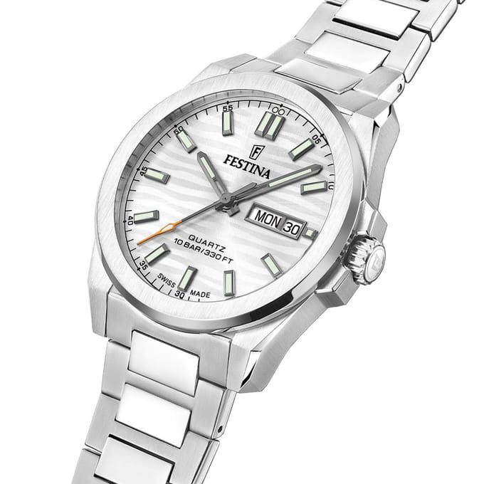 Festina F20073/1 CLASSIQUES ACIER Heren Horloge
