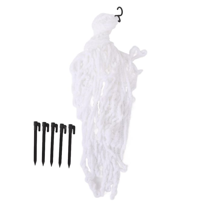Driehoek Spinnenweb Extra Groot Wit Halloweenfeest Lastige Decoratieve Requisieten Benodigdheden white