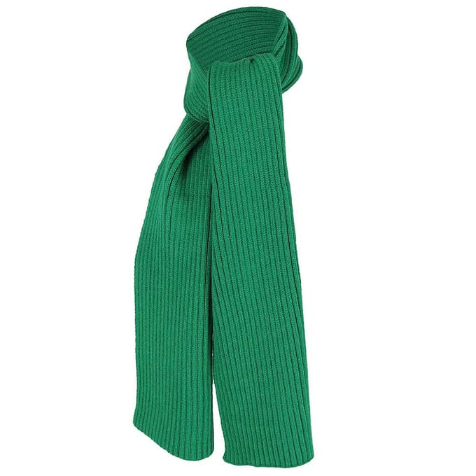 Sjaal kinderen - Unisex - Effen - 2 t/m 8 jaar - Groen / 4/8 Jaar