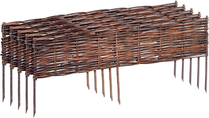 Borderrand - set van 5 - 20x100 cm - bruin