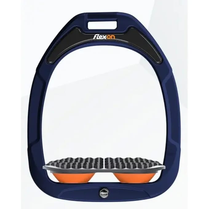 Endurance stijgbeugels Marine/Grijs/Oranje Flex-On Green Composite