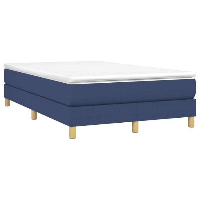 vidaXL - Boxspring - bed - 120x200 - cm - stof - blauw
