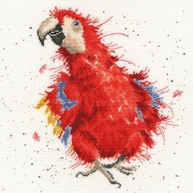 Hannah Dale Parrot On Parade borduren (pakket)
