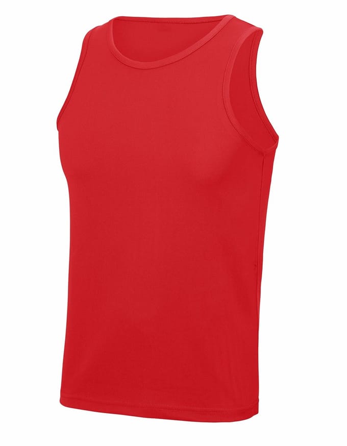 Just Hoods - Cool Top - Kids - Sport - Fire Red - 3/4 jaar