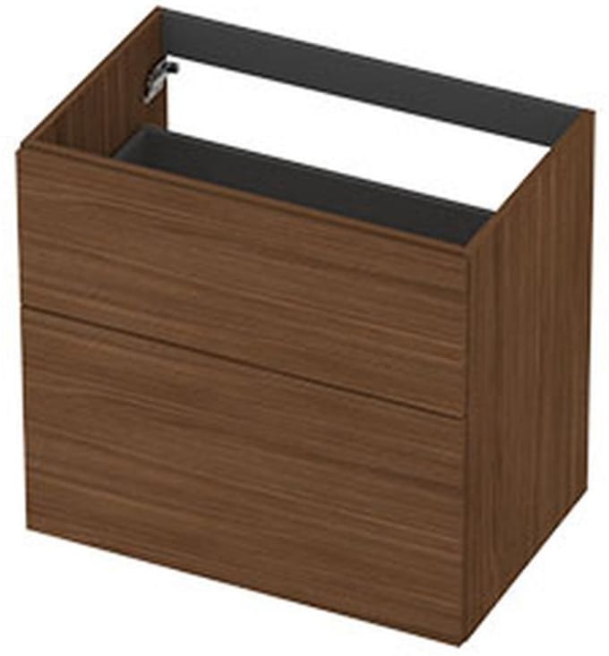 INK - Onderkast 2L A-sym Decor Tbv Grepen - 700x450x650 Mm - Warm Walnoot