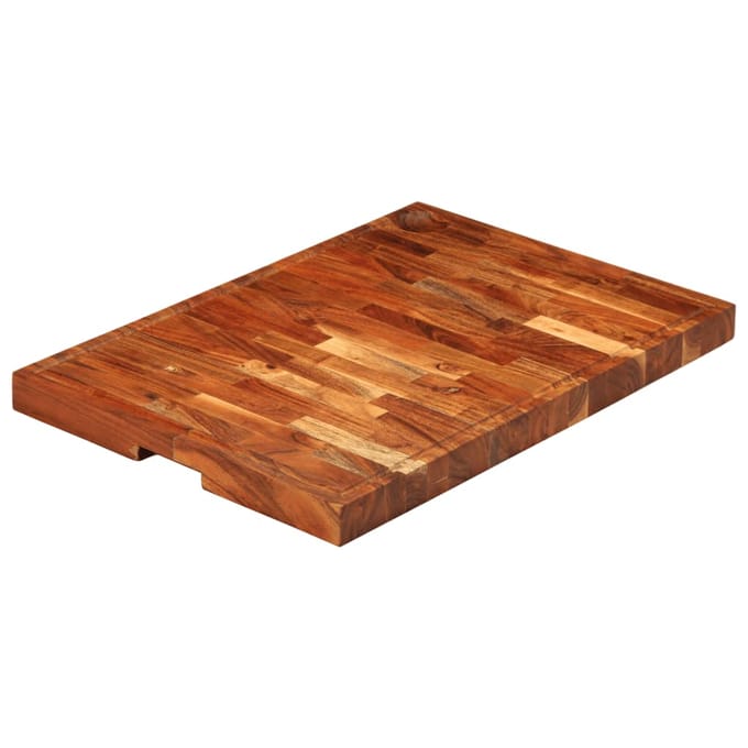 vidaXL - Hakblok - 60x42x4 - cm - massief - acaciahout