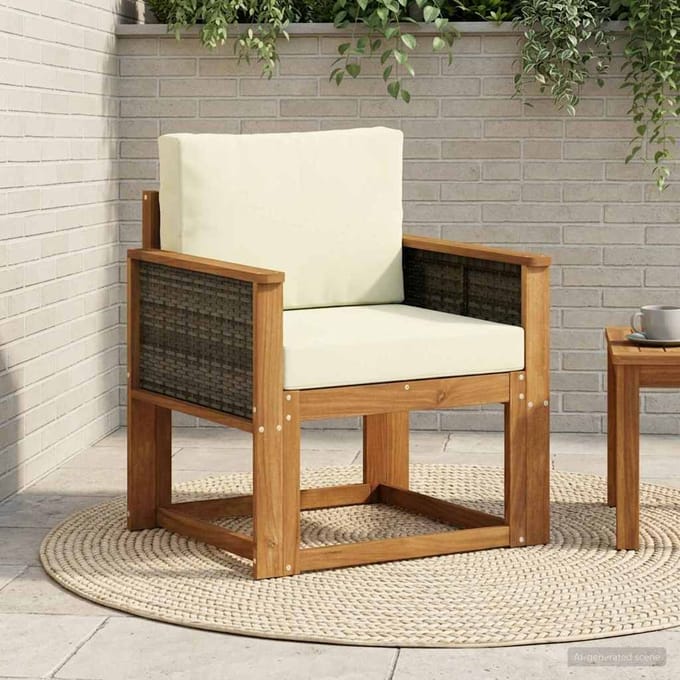 vidaXL - Buiten - Midden - Sofa - Massief - Acacia - Hout - Naturel