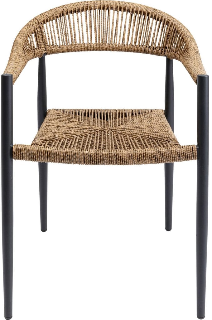 Tuinstoel met armleuningen Palma natuur Kare Design