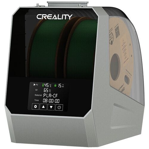 Creality Space Pi Filament Dryer Plus, 2-spool 3D-printer filament-droogbox, 360° snelle verwarming filamentopslag met LCD-scherm, éénknopsdroging