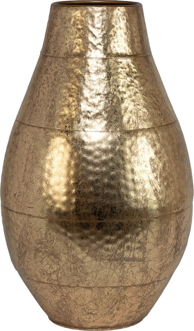 Vaas Large, bolle buik in handbewerkte finish, met verzwaarde bodem