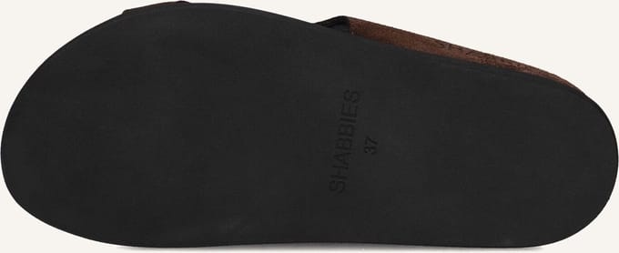 Shabbies Inga Close Slippers - Dames - Bruin - Maat 42