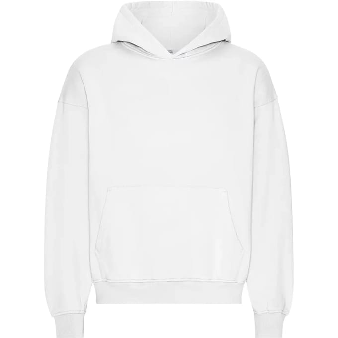 Oversized sweatshirt met capuchon Colorful Standard Organic Optical White