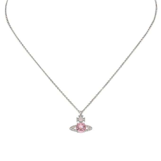 Collier pendentif Vivienne Westwood Ismene Femme laiton rose 630203D7-02P652 Basic Packaging-Dust Bag+Box white