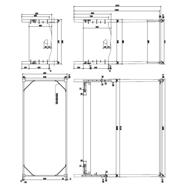 LUCEVI - Amori Hemelbed 90x200cm - Wit