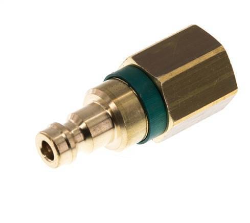 Messing DN 5 Groen Luchtkoppeling Insteeknippel G 1/4 inch Binnendraad