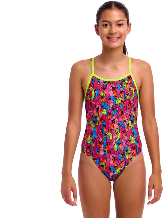 Funkita Single Strap One Piece Zwemkleding Roze 8 Years Meisjes