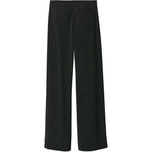 ESMARA Dames broek, wide leg (Zwart glitters, S (36/38))