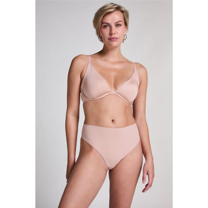 Hunkemöller Dames Lingerie String Smooth - Beige - maat M