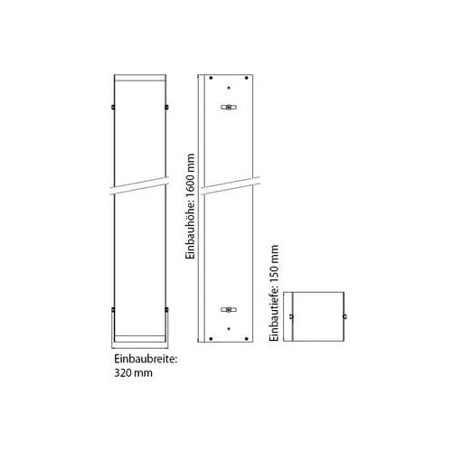 Emco asis installation frame for modules 300 with 158.4 cm height